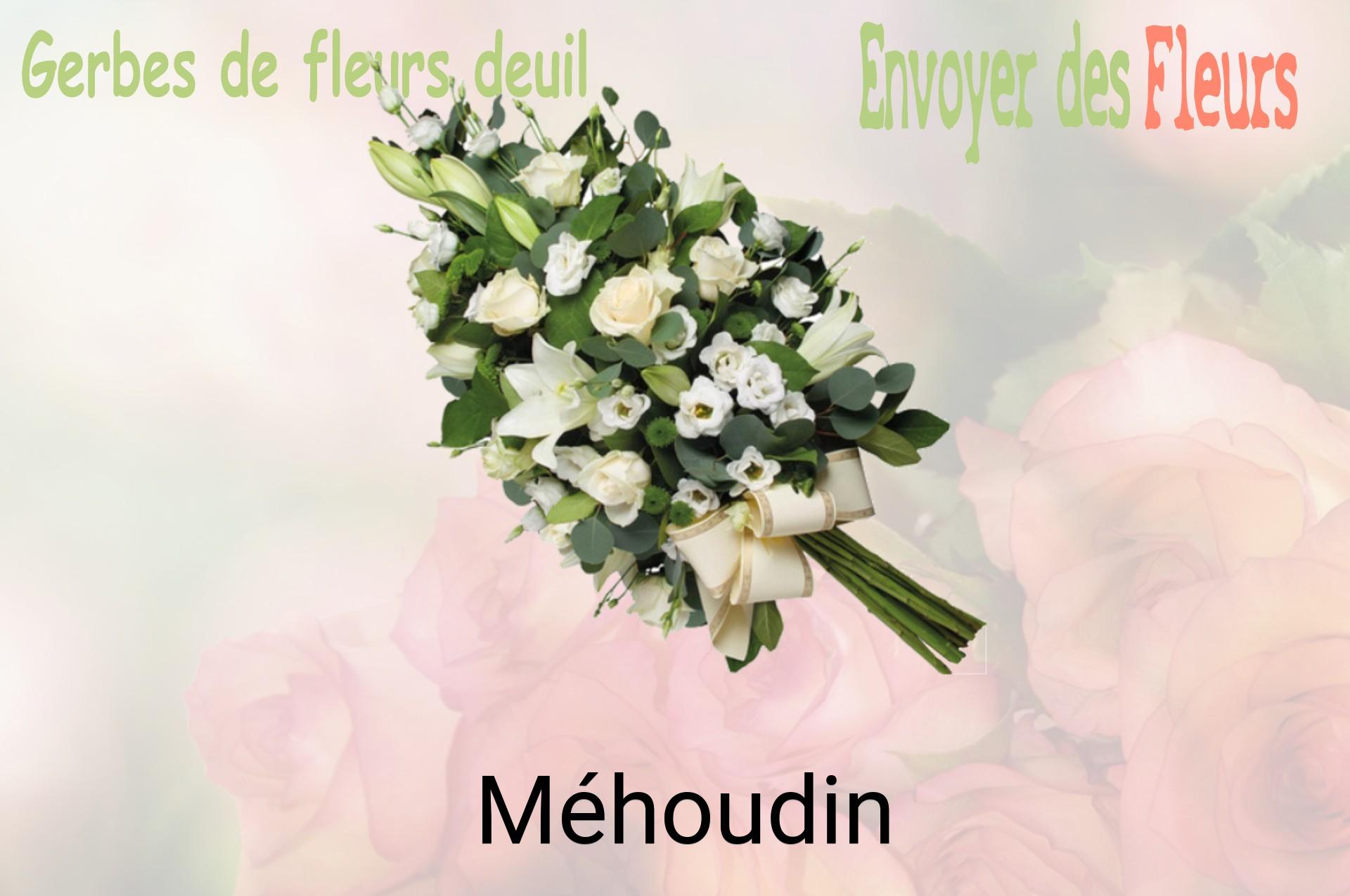 Gerbe de fleurs de deuil livrée à Méhoudin